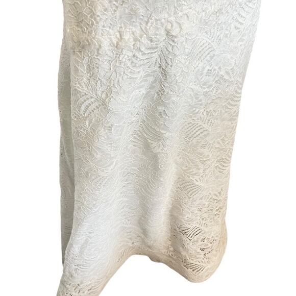 Melissa Sweet MS251211 Wedding Gown Dress Illusion Mermaid V-Back Lace Train 14 - Picture 3 of 16